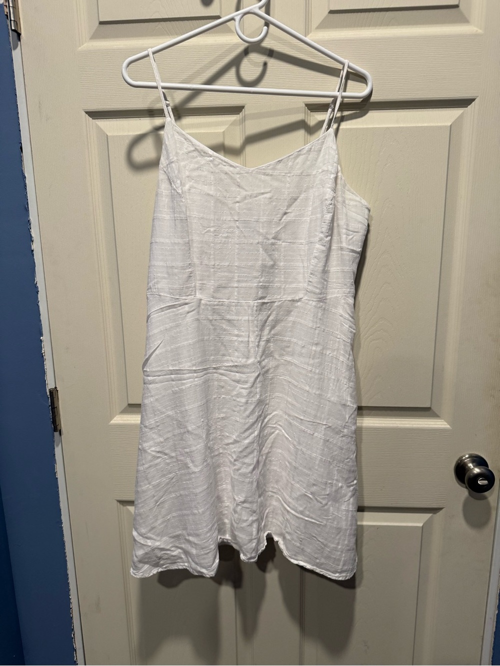 Old Navy White Spaghetti-Strap Mini Slip Dress
